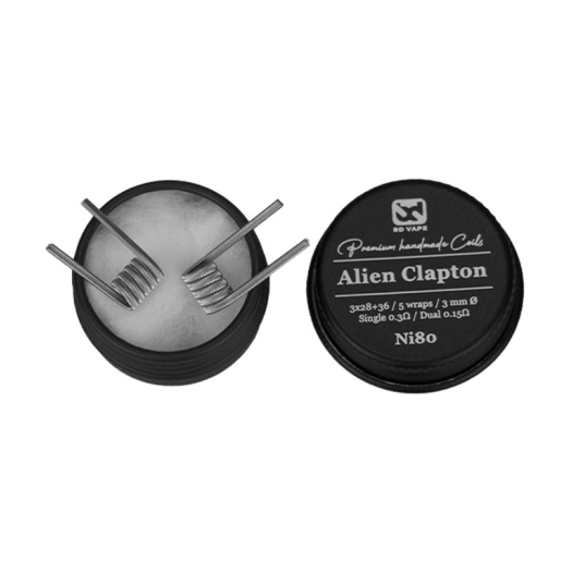 Alien Clapton Ni80 0.3Ω Handmade de BD Vape Alien Clapton Ni80 0.3Ω Handmade de BD Vape