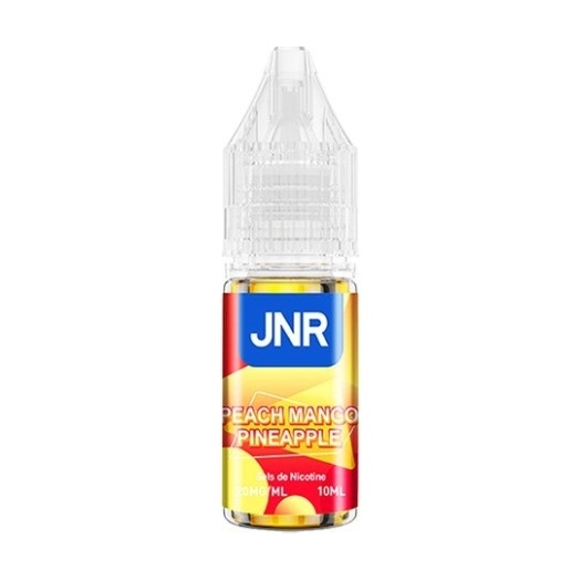 E-liquide Peach Mango Pineapple Sels de Nicotine 10ml de JNR E-liquide Peach Mango Pineapple Sels de Nicotine 10ml de JNR