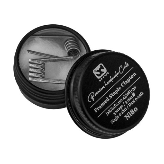 Framed Staple Clapton Ni80 0.18Ω Handmade de BD Vape Framed Staple Clapton Ni80 0.18Ω Handmade de BD Vape