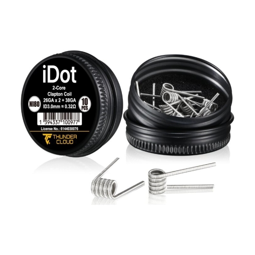 2-Core Clapton Coils Ni80 0.32Ω de Thunder Cloud 2-Core Clapton Coils Ni80 0.32Ω de Thunder Cloud