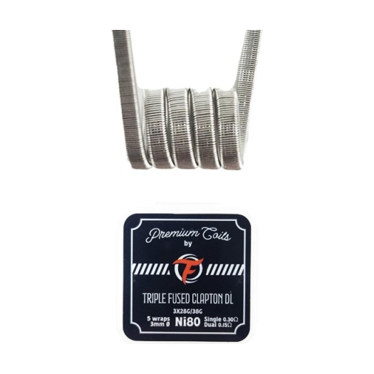 Triple Fused Clapton DL Ni80 0.30 de Fumytech Triple Fused Clapton DL Ni80 0.30 de Fumytech