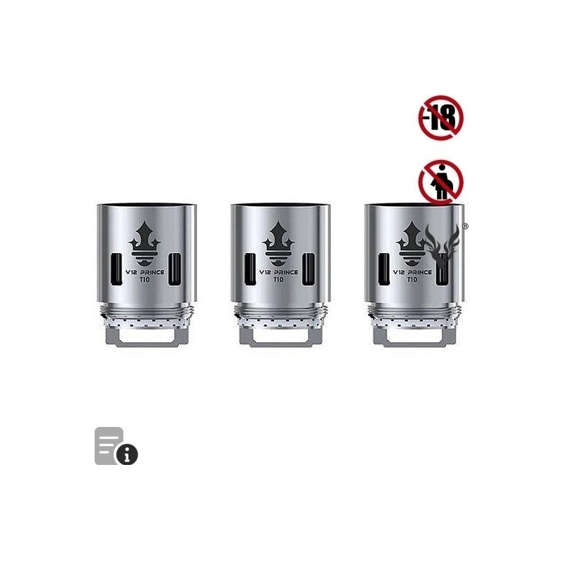Pack de 3 Résistances TFV12 Prince T10 0.12 ohm